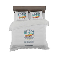 Thumbnail for Air Tractor AT-802F - Original + Name - Bedding Set - Light Gray
