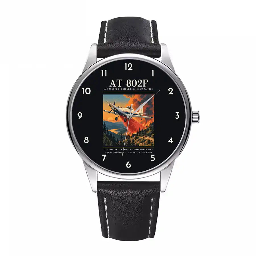 Air Tractor AT-802F - Poster - Leather Strap - Black Leather Strap