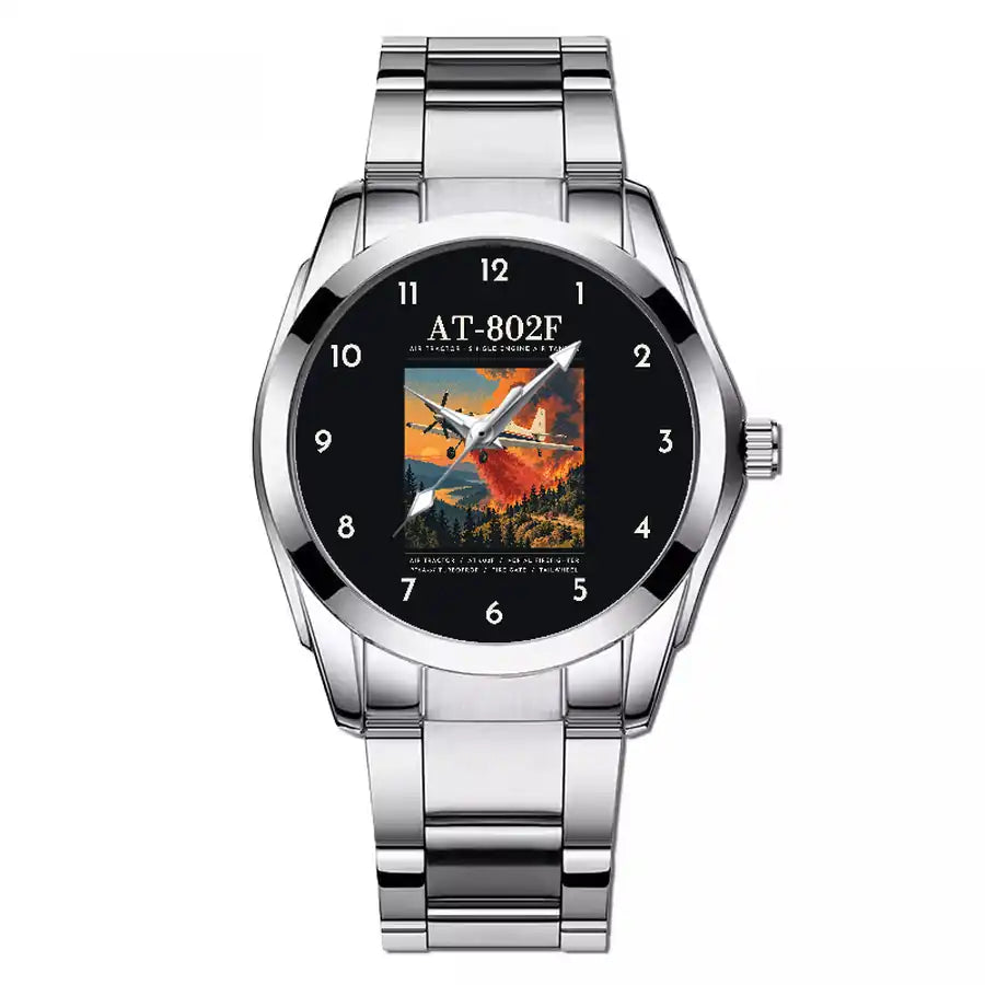 Air Tractor AT-802F - Poster - Stainless Steel Band - For Men