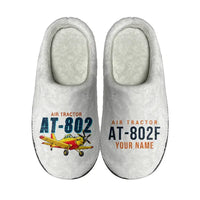 Thumbnail for Air Tractor AT-802F - Slippers - Cotton - Cartoon + Name - White