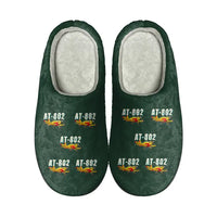 Thumbnail for Air Tractor AT-802F - Slippers - Cotton - Cartoon Pattern - Dark Green