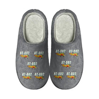 Thumbnail for Air Tractor AT-802F - Slippers - Cotton - Cartoon Pattern - Gray