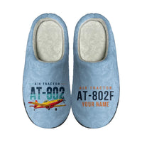 Thumbnail for Air Tractor AT-802F - Slippers - Cotton - Original + Name - Light Blue