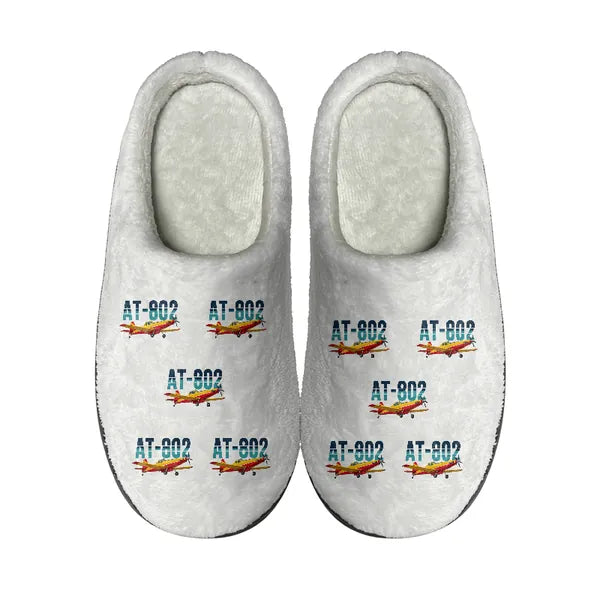 Air Tractor AT-802F - Slippers - Cotton - Original Pattern - White