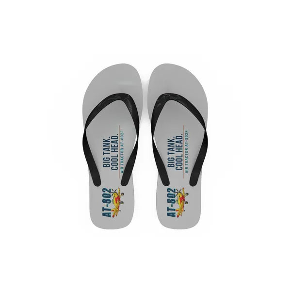 Air Tractor AT-802F - Slippers - Flip Flops - Cartoon - Light Gray