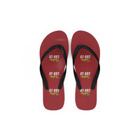 Thumbnail for Air Tractor AT-802F - Slippers - Flip Flops - Cartoon Pattern - Red