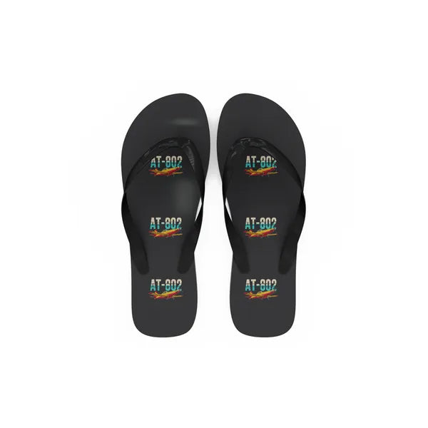 Air Tractor AT-802F - Slippers - Flip Flops - Original Pattern - Black