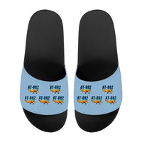 Thumbnail for Air Tractor AT-802F - Slippers - Sport - Cartoon Pattern - Light Blue