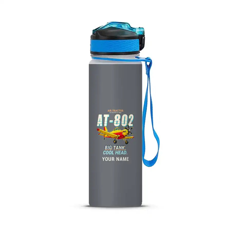 Air Tractor AT-802F - Sports Kettle - Cartoon + Name - Gray
