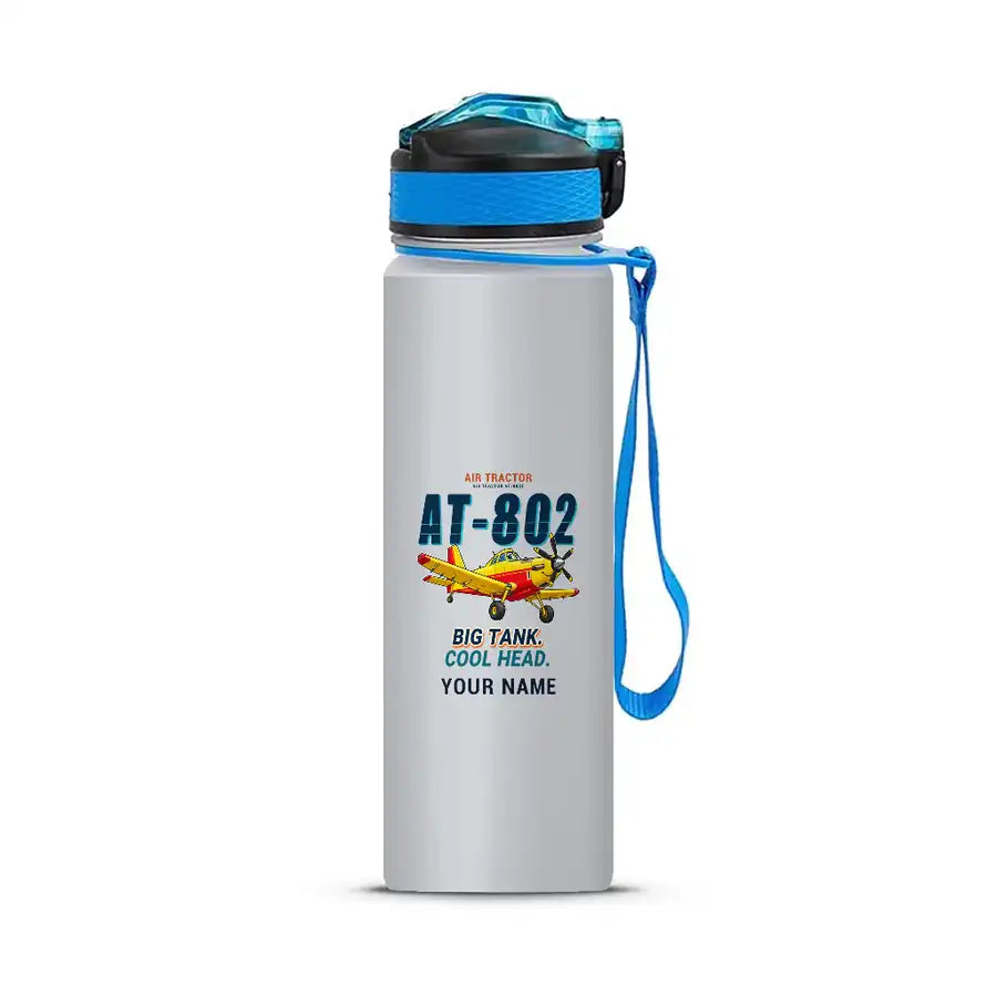 Air Tractor AT-802F - Sports Kettle - Cartoon + Name - Light Gray