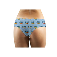 Thumbnail for Air Tractor AT-802F - Women Panties - Cartoon Pattern - Light Blue - Back