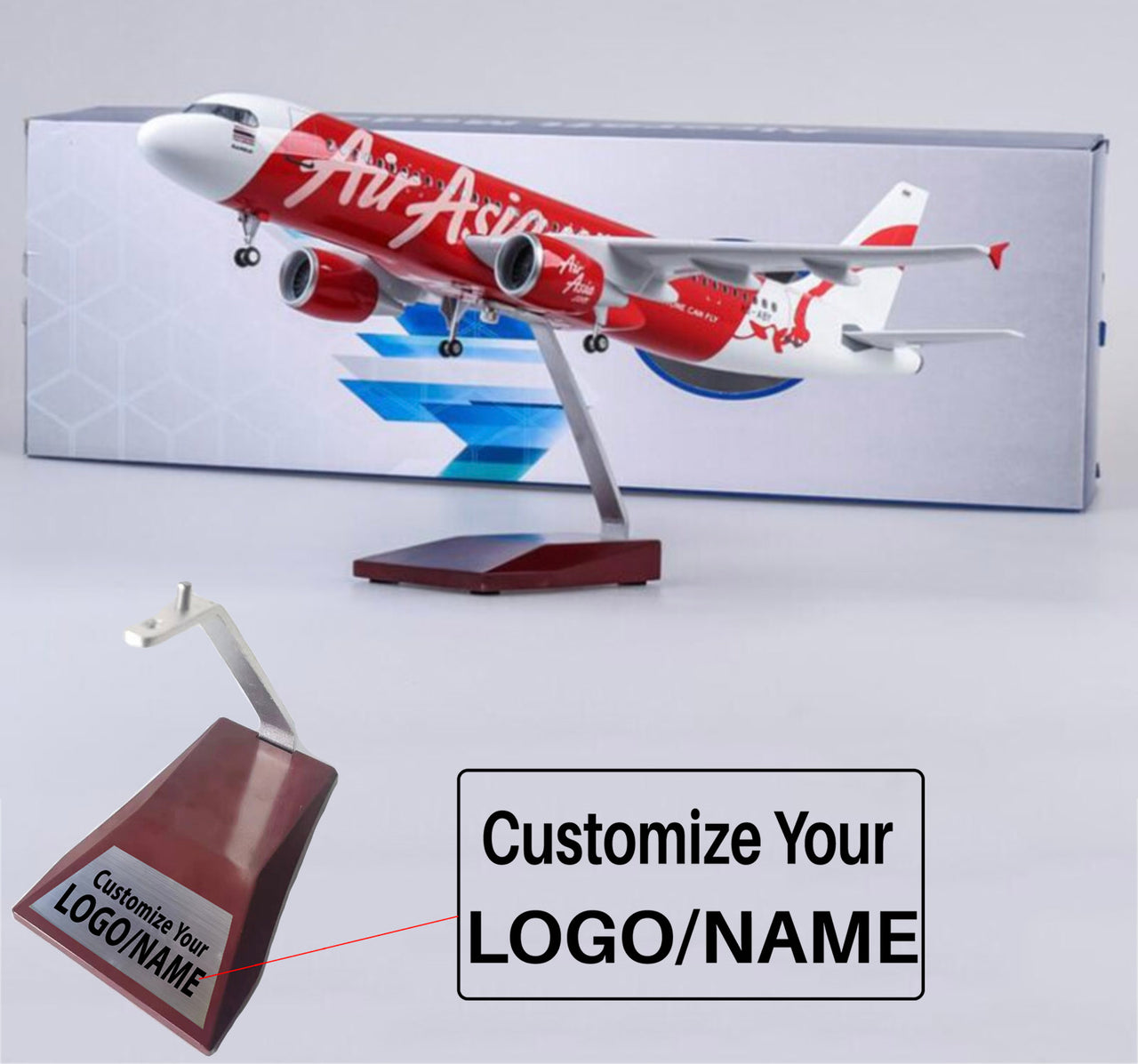 Air Asia A320Neo Airplane Model (47CM)