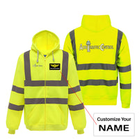 Thumbnail for Air Traffic Control Designed Reflective Zipped Hoodies