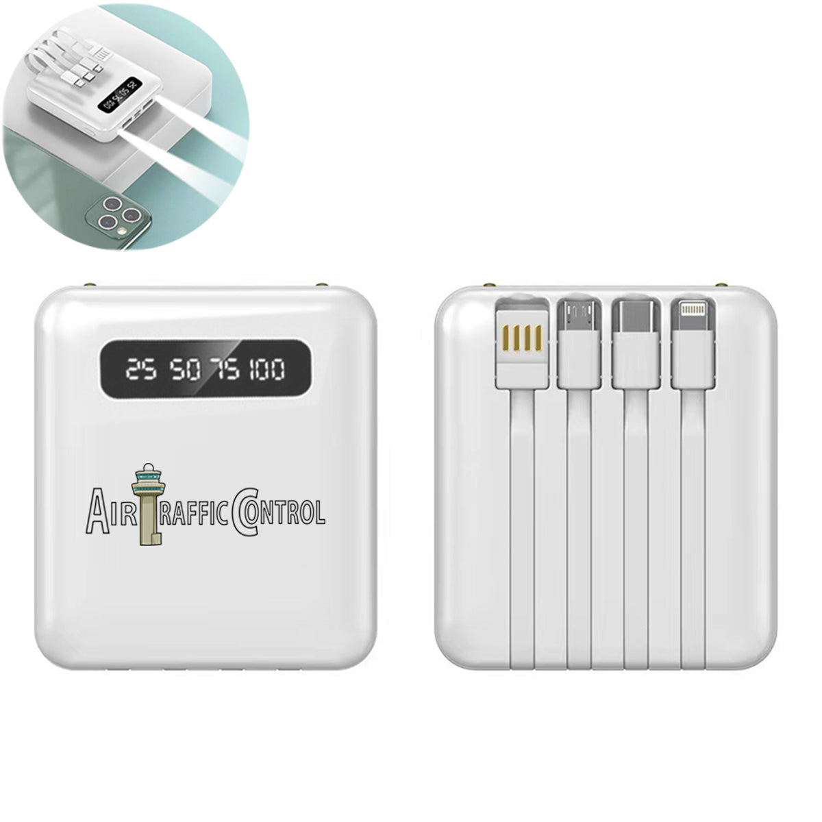 Air Traffic Control Designed 10000mAh Quick Charge Powerbank