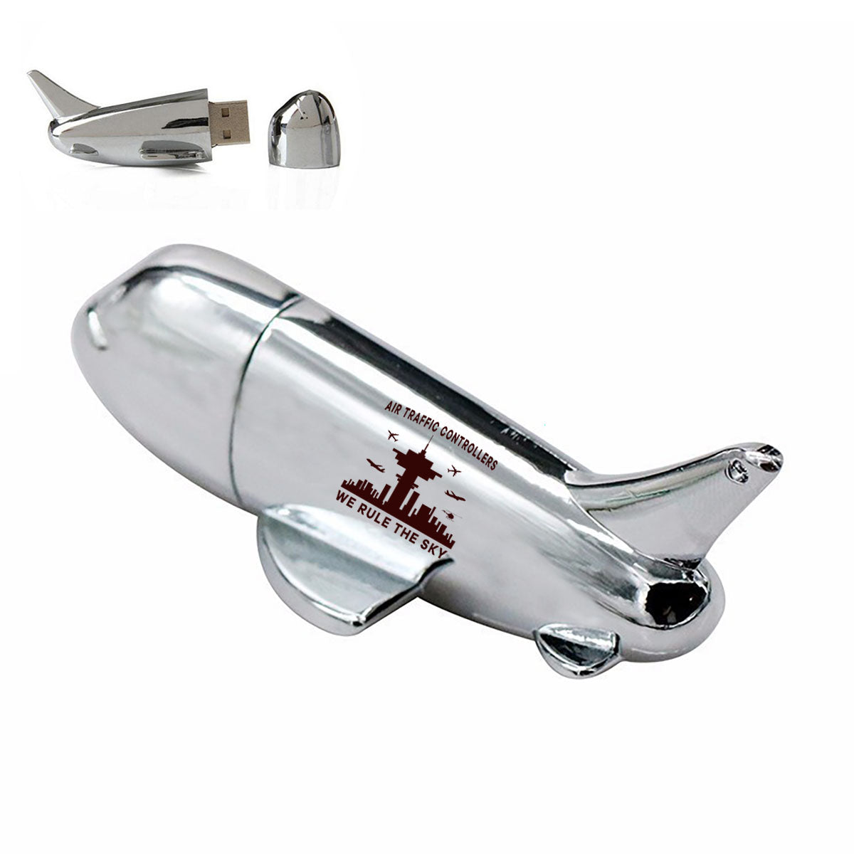Air Traffic Controllers - We Rule The Sky Designed Airplane Shape USB Drives