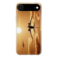 Thumbnail for Two Aeroplanes During Sunset Designed iPhone Cases