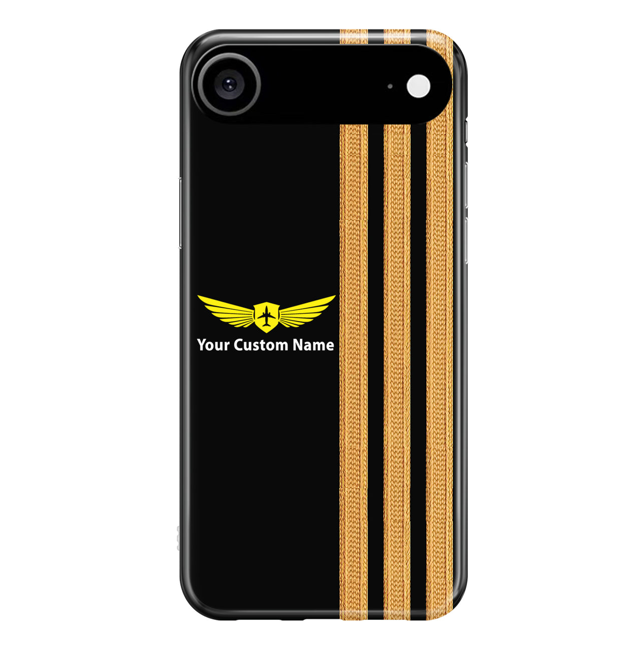 Custom Name + Special "GOLDEN" Epualettes (4,3,2 Lines) iPhone Cases