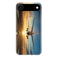 Thumbnail for Airplane over Runway Towards the Sunrise Printed iPhone Cases