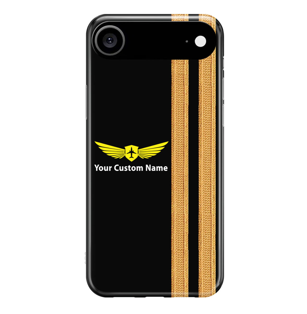 Custom Name + Special "GOLDEN" Epualettes (4,3,2 Lines) iPhone Cases