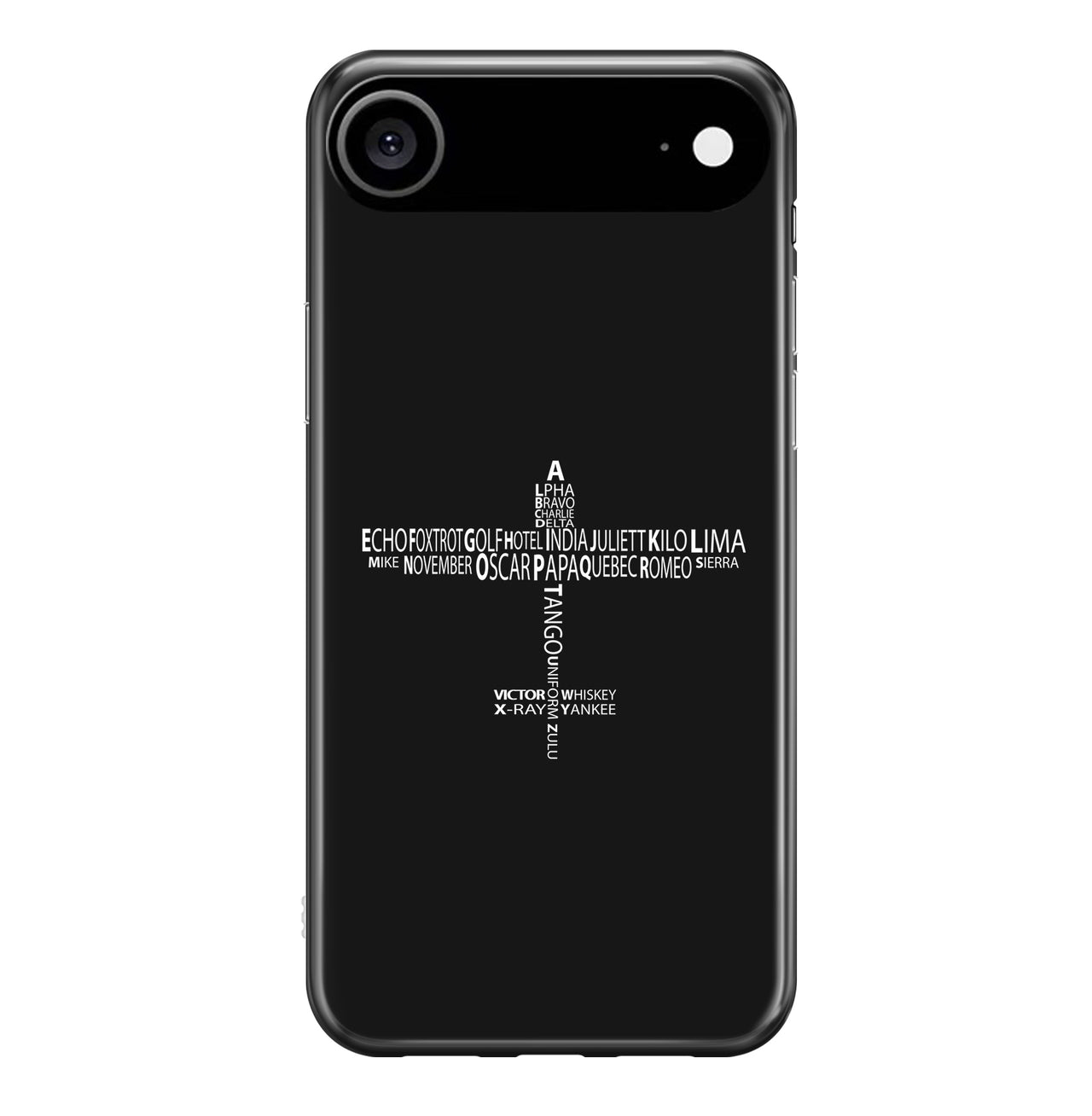 Propeller Shape Aviation Alphabet Designed iPhone Cases