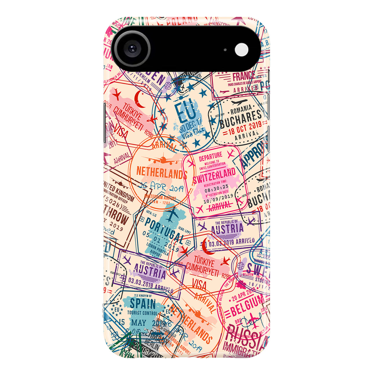 Passport Stamps Designed iPhone Cases