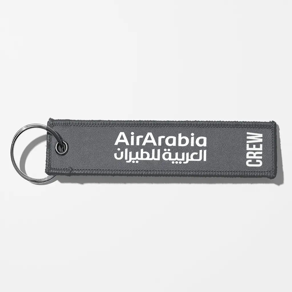 Air Arabia Crew & Staff Tag Key Chains - Gray - Crew
