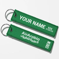 Thumbnail for Air Arabia Crew & Staff Tag Key Chains - Green - Crew + Name
