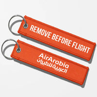 Thumbnail for Air Arabia Crew & Staff Tag Key Chains - Orange - Remove Before Flight