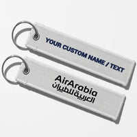 Thumbnail for Air Arabia Crew & Staff Tag Key Chains - White - Personalized