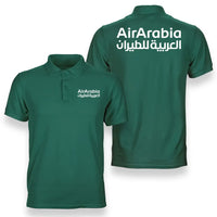 Thumbnail for Air Arabia logo on green double side polo t shirt