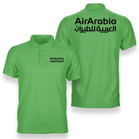 Thumbnail for Air Arabia logo on light green double side polo t shirt