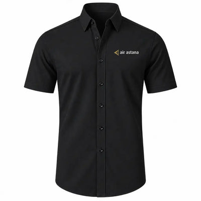 Air Astana Short Sleeve Shirt - Black