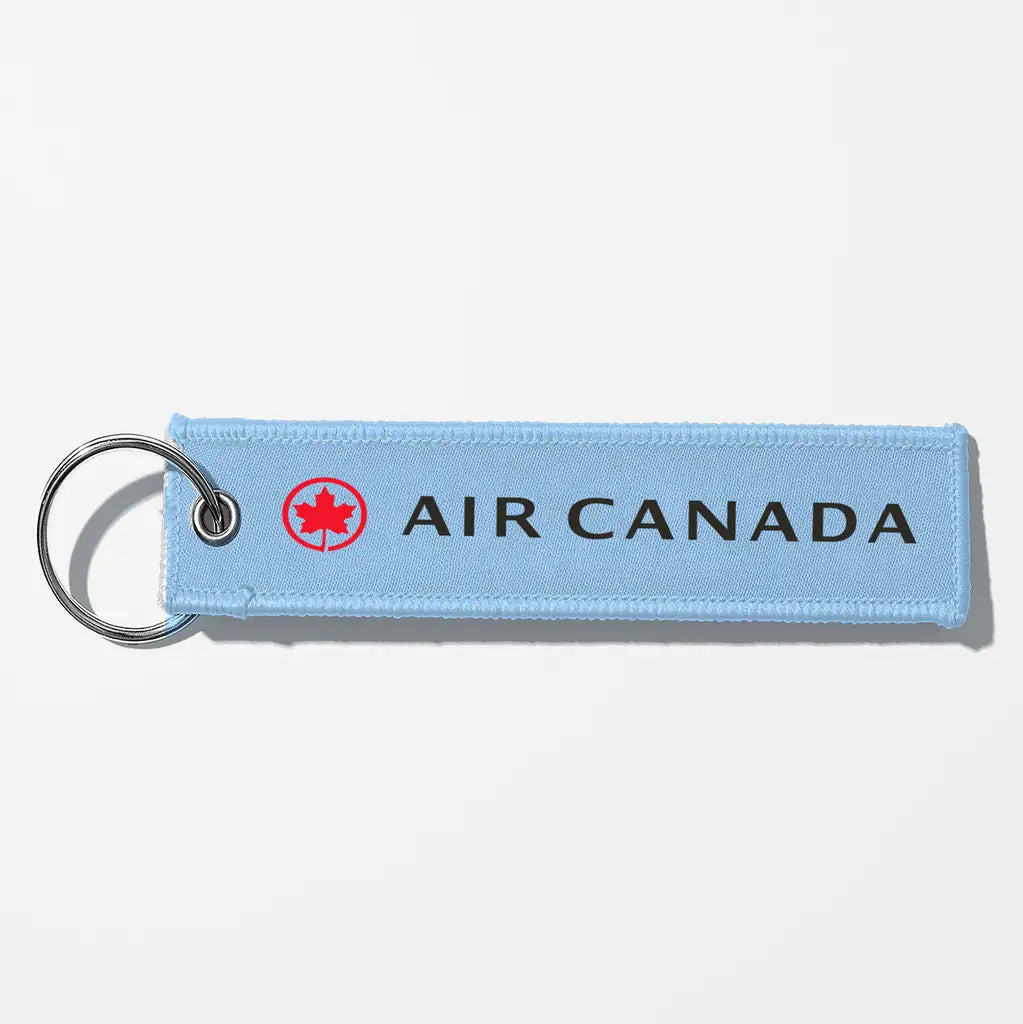 Air Canada Crew & Staff Tag Key Chains - Light Blue