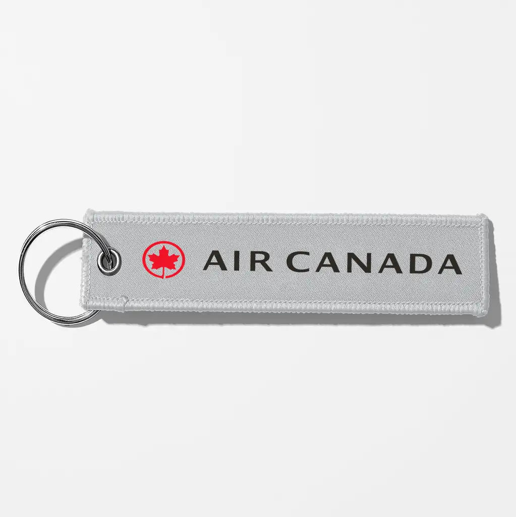 Air Canada Crew & Staff Tag Key Chains - Light Gray