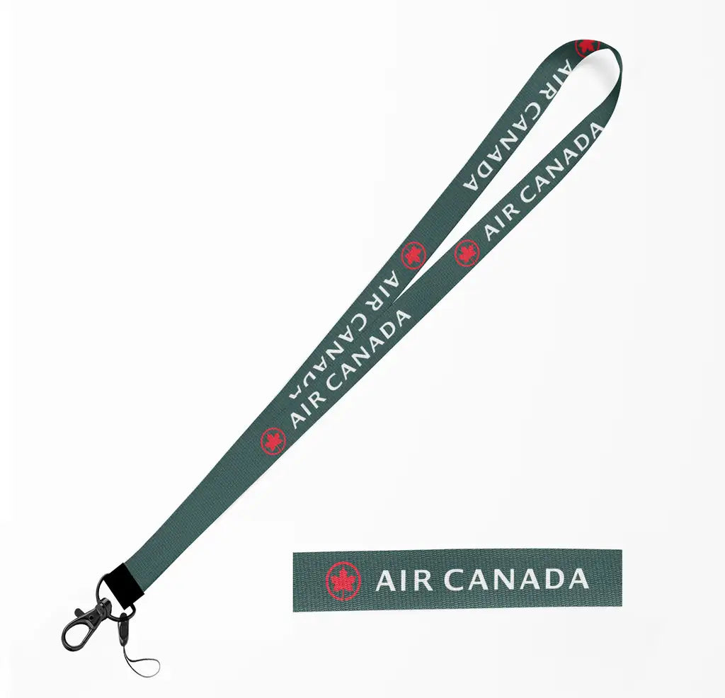 Air Canada lanyard - dark green