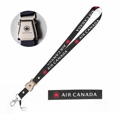 Air Canada seat belt lanyard - black