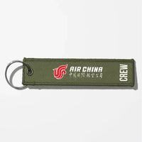 Thumbnail for Air China Airlines Crew & Staff Tag Key Chains - Green Army - Crew