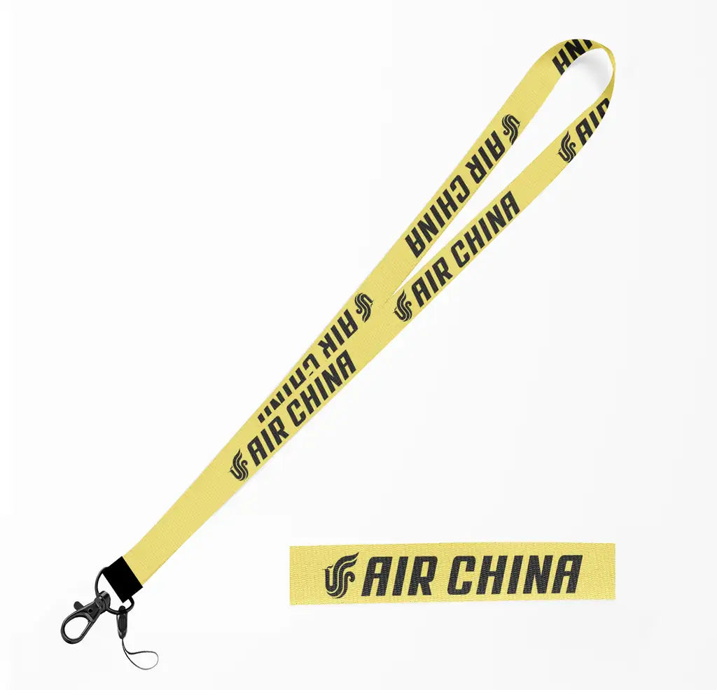 Air China Airlines lanyard - yellow