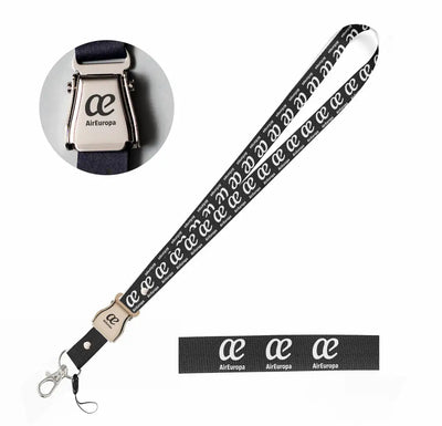 Air Europa seat belt lanyard - black