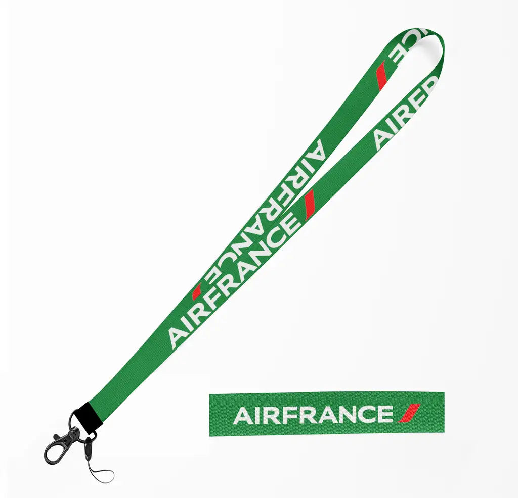 Air France Airlines lanyard - green