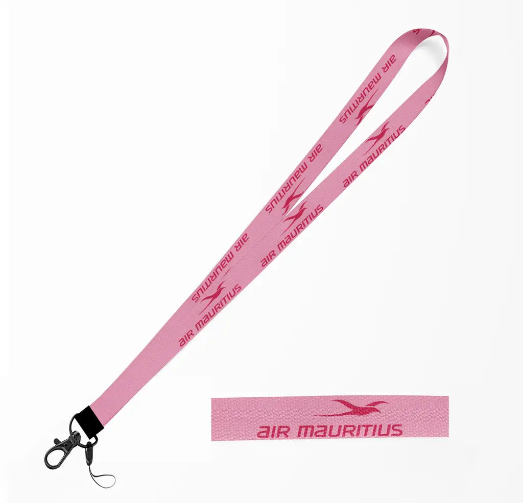Air Mauritius Airlines lanyard - pink