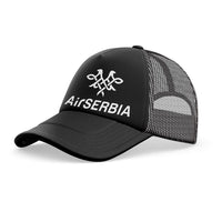 Thumbnail for Air Serbia Airlines trucker cap - full black