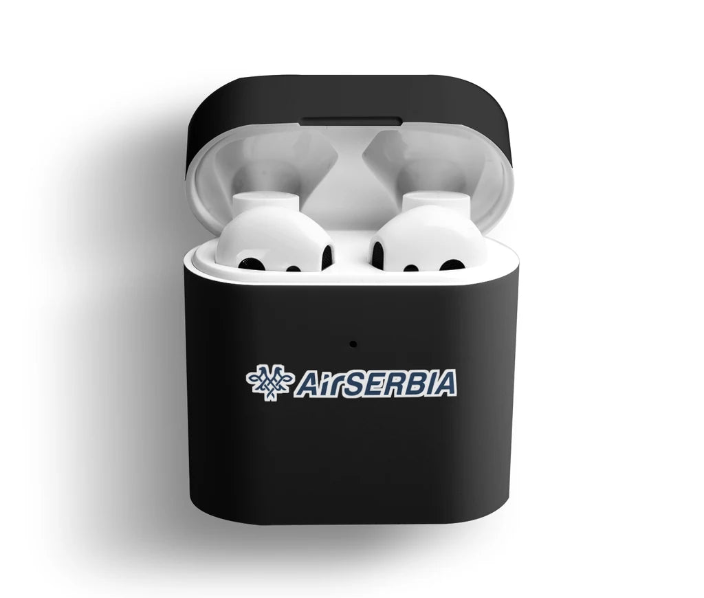 Air Serbia Airlines AirPods plastic case - Black