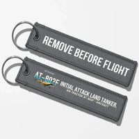 Thumbnail for Air Tractor AT-802F Aviator Key Chains - Gray - Remove Before Flight