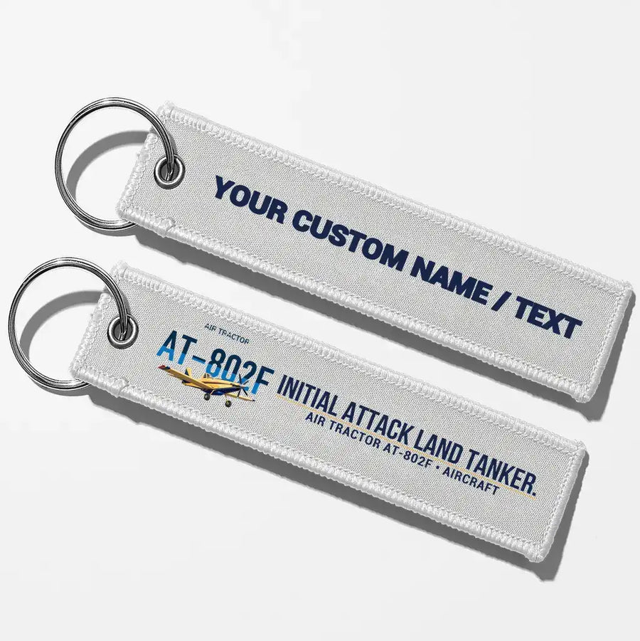 Air Tractor AT-802F Aviator Key Chains - White - Personalized