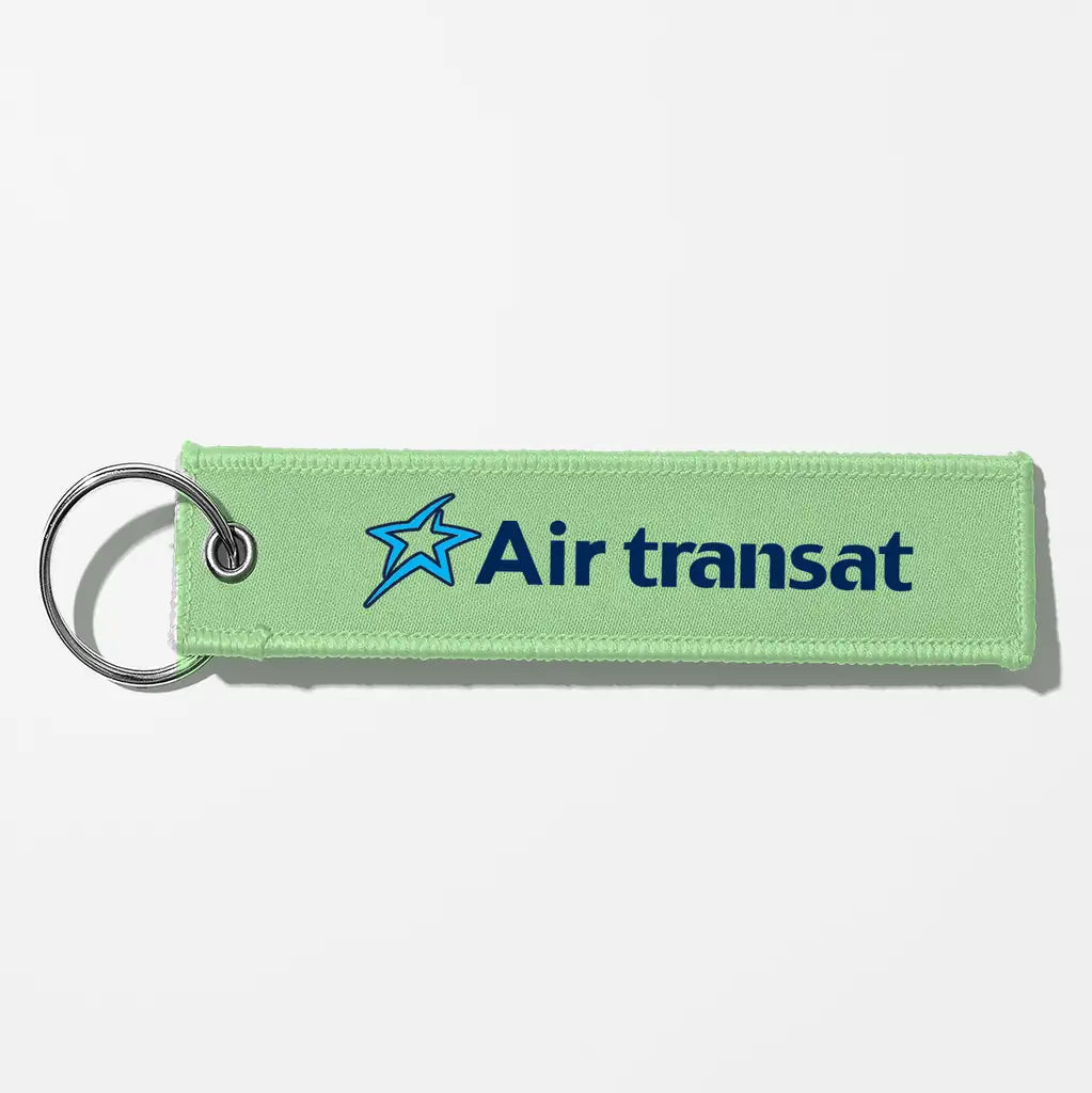 Air Transat Airlines Crew & Staff Tag Key Chains - Light Green