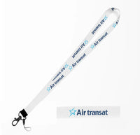 Thumbnail for Air Transat Airlines lanyard - white