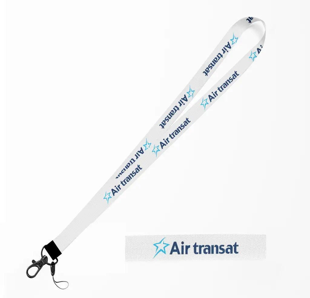 Air Transat Airlines lanyard - white