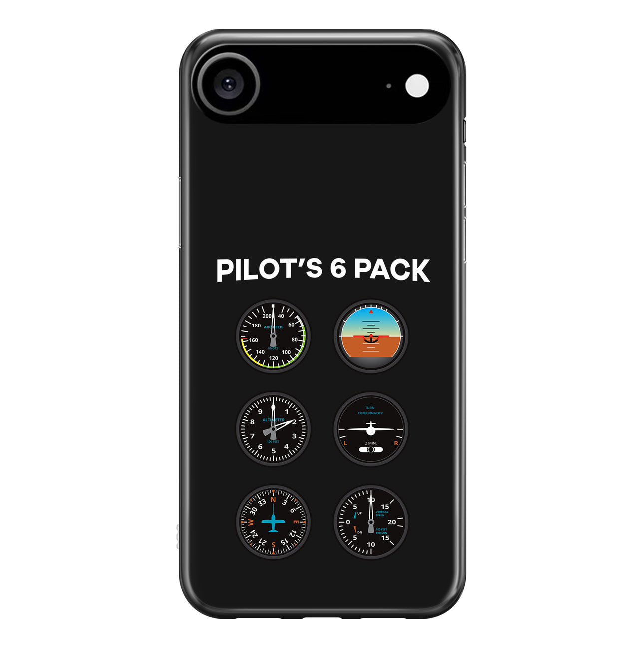 Pilot's 6 Pack Designed iPhone Cases