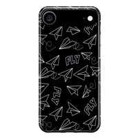 Thumbnail for Paper Airplane & Fly-Black Designed iPhone Cases